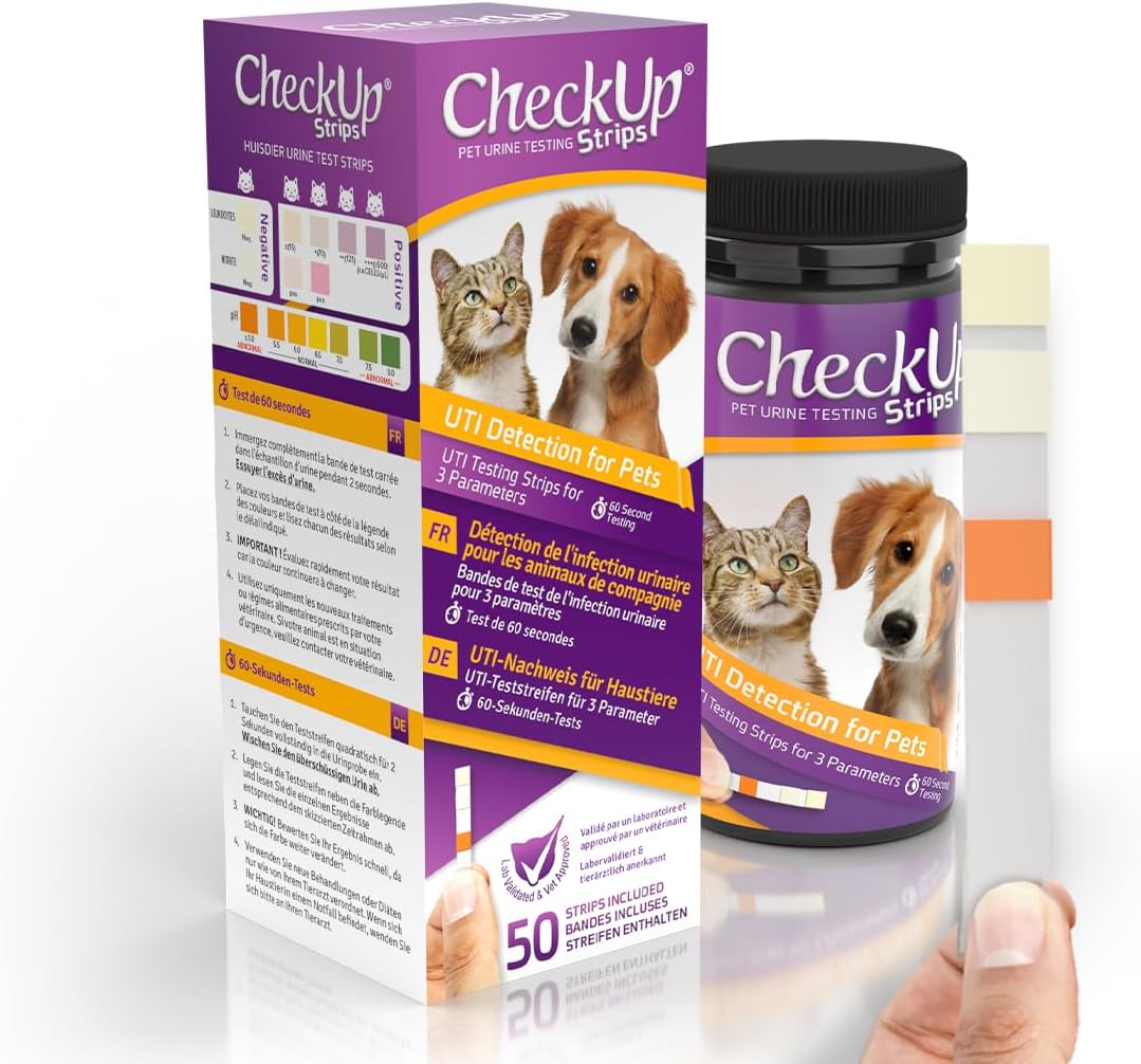 CheckUp Cat and Dog UTI Urine Test Strips
