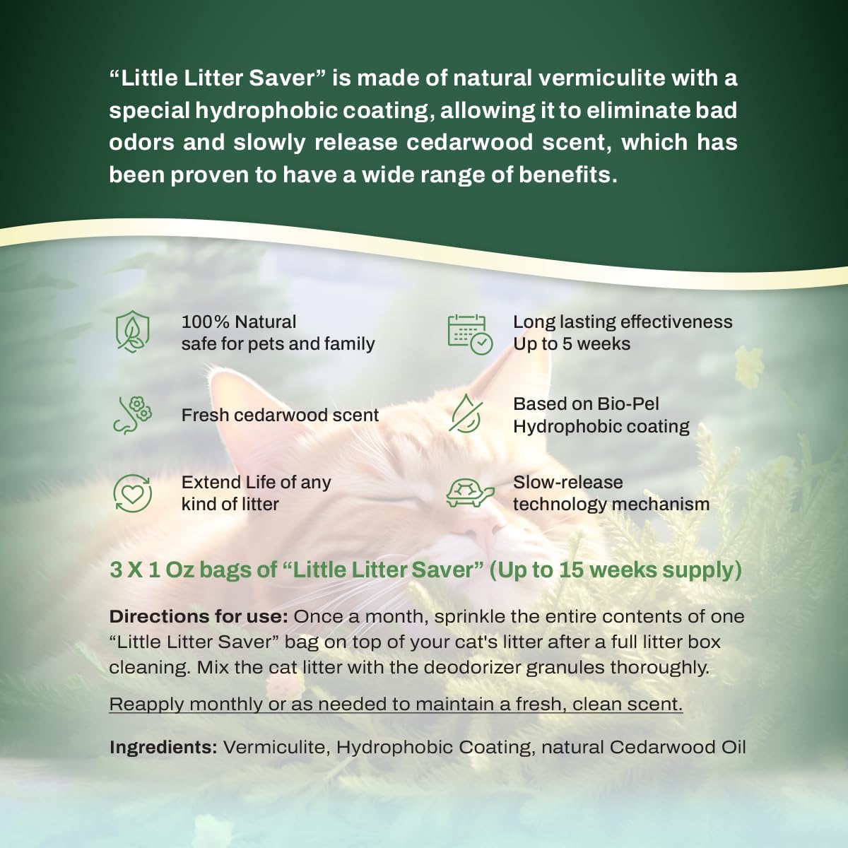 Little Litter Saver | a New Kind of Area Deodorizer for Litter Box