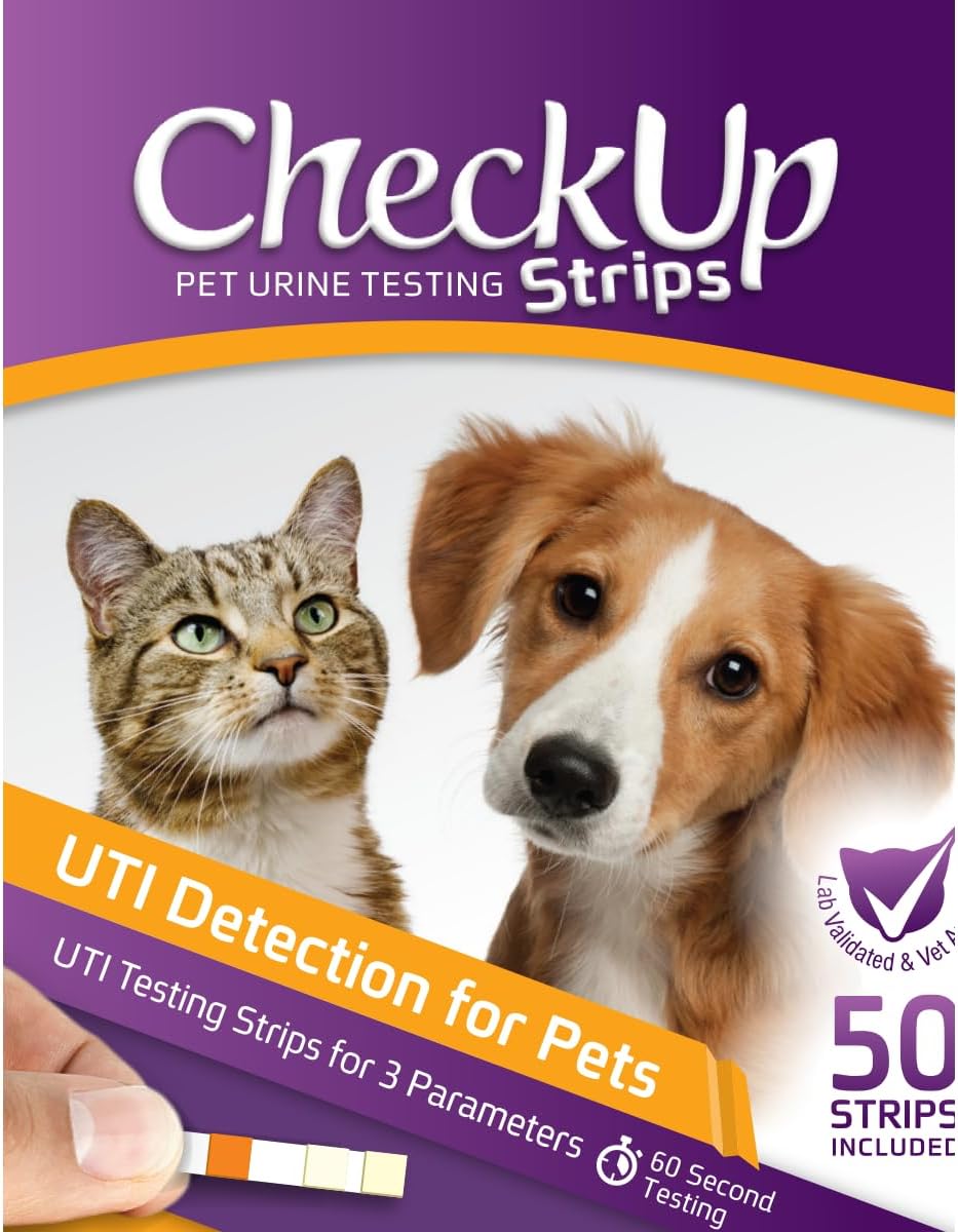 CheckUp 3-in-1 UTI Urine Test Strips for Cats and Dogs