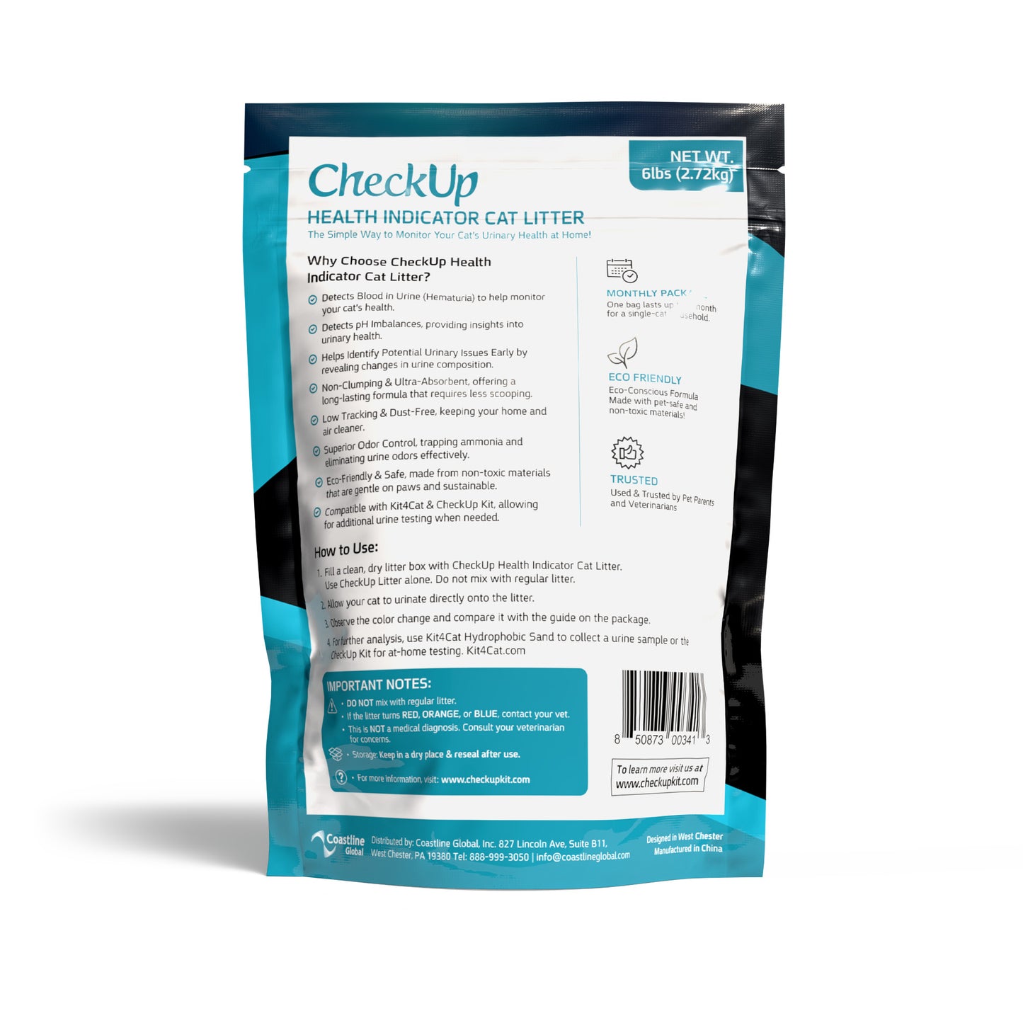 CheckUp Health Indicator Cat Litter